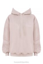 House of CB Oversize bluza z kapturem z kamieniem halo w kolorze szarym modna odzież streetwear - Image 6
