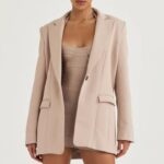 House of CB Oversize Marynarka Marta Latte Modna Odzież Damska