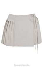 House of CB Plisowana mini spódniczka kamienna Tatum modna odzież na każdą okazję - Image 3