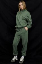 House of CB Polarowe Spodnie do Joggingu Sky Moss Komfort i Styl - Image 3