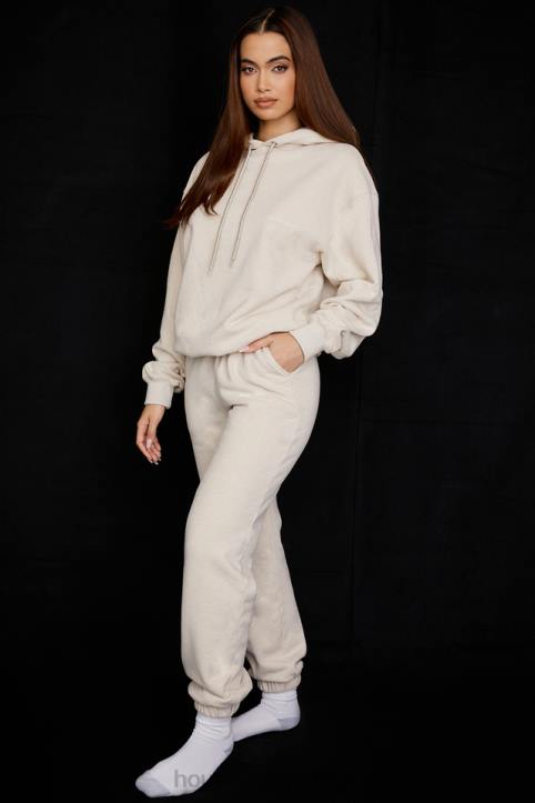 House of CB Polarowe Spodnie do Joggingu Sky Oatmeal Komfort i Styl - Image 4