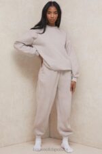 House of CB Polarowe Spodnie do Joggingu Sky Stone Komfort i Styl - Image 8