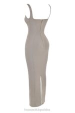 House of CB Rea elegancka sukienka maxi dymna 4PND371 - Image 5