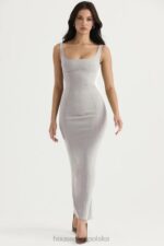 House of CB Rea elegancka sukienka maxi dymna 4PND371 - Image 7