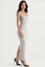 House of CB Rea elegancka sukienka maxi dymna 4PND371 - Image 10
