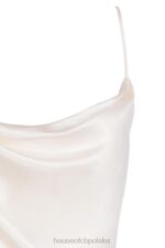 House of CB Reva Satynowy Gorset Balkonowy Kość Słoniowa Elegancja - Image 9