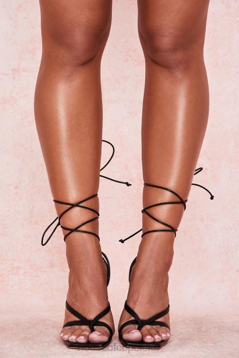 house_of_cb_romantyczne_czarne_skorzane_sandaly_eleganckie_na_palcach.jpg House of CB Romantyczne Czarne Skórzane Sandały Eleganckie na Palcach - Image 1