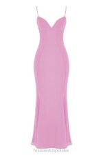 House of CB Różowa Sukienka Maxi Elegancja na Każdą Okazję - Image 4