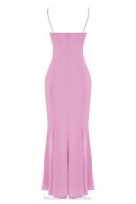 House of CB Różowa Sukienka Maxi Elegancja na Każdą Okazję - Image 6