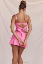 House of CB Różowy Top Aurelia z Chusteczką Francuski Styl - Image 13