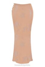 House of CB Spódnica maxi Dyana Shimmer Cafe au Lait Modny Styl - Image 12