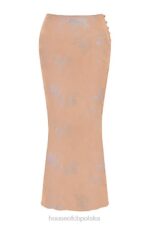 House of CB Spódnica maxi Dyana Shimmer Cafe au Lait Modny Styl - Image 4
