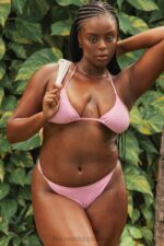 House of CB Stringi Bikini Lazurowy Kwiat Stylowy Komfort - Image 12
