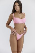 House of CB Stringi Bikini Lazurowy Kwiat Stylowy Komfort