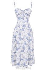 House of CB Sukienka Carmen Gorsetowa Niebieska Trendy Moda Kobieca - Image 3