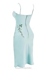 House of CB Sukienka Fallon Haft Jadeitowa Elegancja - Image 5