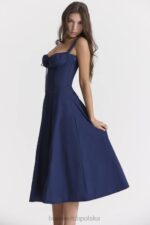 House of CB Sukienka gorsetowa Carmen granatowa stylowa moda - Image 15