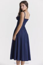 House of CB Sukienka gorsetowa Carmen granatowa stylowa moda - Image 16