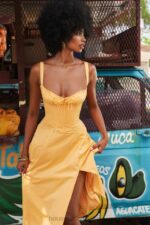 House of CB Sukienka Gorsetowa Carmen Mandarynka Trendy Moda - Image 17