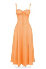 House of CB Sukienka Gorsetowa Carmen Mandarynka Trendy Moda - Image 7
