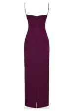 House of CB Sukienka maxi gorsetem Lani Merlot Elegancja na każdą okazję - Image 3