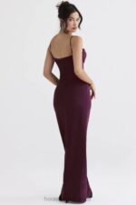 House of CB Sukienka maxi gorsetem Lani Merlot Elegancja na każdą okazję - Image 6