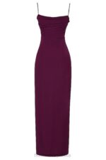 House of CB Sukienka maxi gorsetem Lani Merlot Elegancja na każdą okazję - Image 10