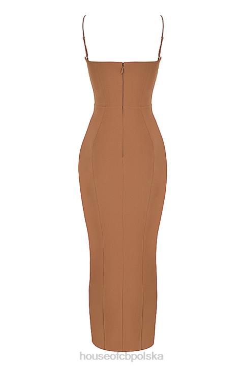 House of CB Sukienka Maxi Gorsetowa Jaida Toast Elegancka Moda Kobieca - Image 5