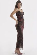 House of CB Sukienka maxi Nalini z kolorowym nadrukiem modna odzież - Image 13