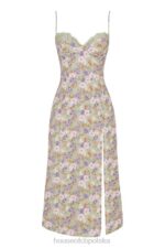 House of CB Sukienka midi Charlotte Piwonowy Print Elegancja na Każdą Okazję - Image 8