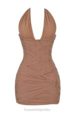 House of CB Sukienka mini laetitia orzechowa elegancja na każdą okazję - Image 12