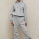 House of CB Szare Spodnie do Joggingu Polarowe Komfort i Styl