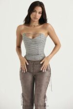 House of CB Sznurowany Gorset Mirabelle Dymny Stylowy Look - Image 9