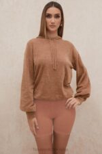 House of CB Toffowy Luźny Kaptur Lexi Bluza Modna Odzież - Image 8