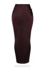 House of CB Vesper brązowa maxi spódnica elegancka modna 2023 - Image 6