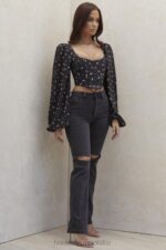 House of CB Vintage Dżinsy Tate Carbon Stylowe i Modne - Image 7