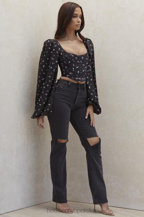 House of CB Vintage Dżinsy Tate Carbon Stylowe i Modne - Image 8
