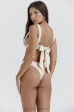 House of CB Waniliowa wiązana góra bikini Seychelles Modny styl na plażę - Image 11