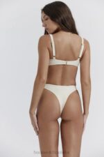 House of CB Waniliowy bikini z wysokim stanem Capri 4PND1171 modna odzież plażowa - Image 13