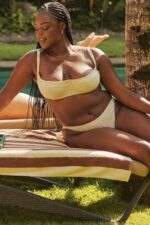 House of CB Waniliowy bikini z wysokim stanem Capri 4PND1171 modna odzież plażowa - Image 4