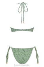 House of CB Zielone bikini odwrócony trójkąt lira stylowy modny - Image 5