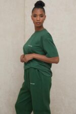 House of CB Zielony Oversize T-shirt Quinn z Bawełny Modny Styl - Image 14