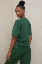 House of CB Zielony Oversize T-shirt Quinn z Bawełny Modny Styl - Image 15