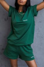 House of CB Zielony Oversize T-shirt Quinn z Bawełny Modny Styl - Image 16