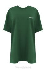 House of CB Zielony Oversize T-shirt Quinn z Bawełny Modny Styl - Image 6