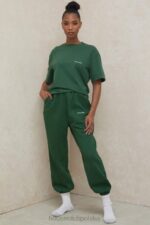 House of CB Zielony Oversize T-shirt Quinn z Bawełny Modny Styl - Image 10