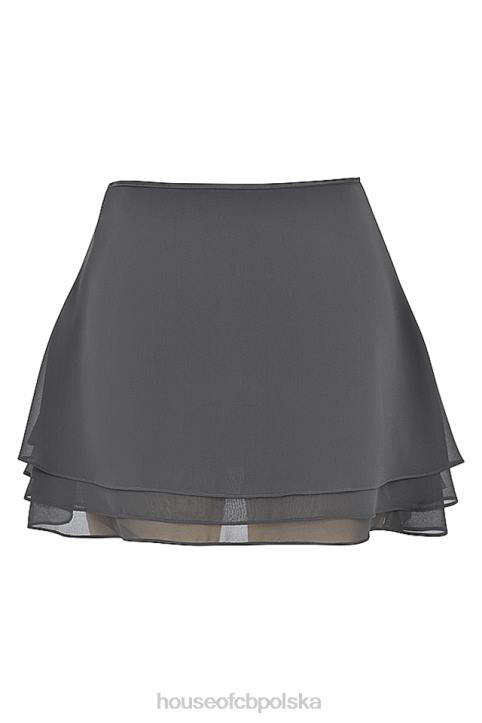 House of CB Zwiewna Mini Spódnica Clarice Shadow Trendy Modne Odzież - Image 7