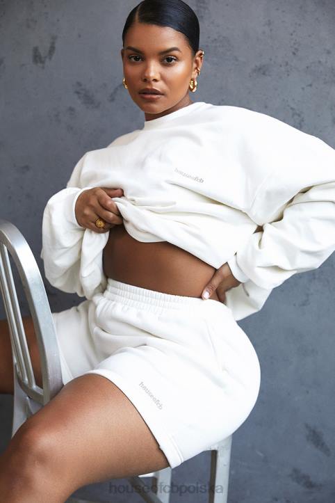 Tommy Biała Oversize Bluza z Okrągłym Dekoltem Modna Odzież - Image 3