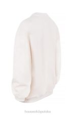 Tommy Biała Oversize Bluza z Okrągłym Dekoltem Modna Odzież - Image 6