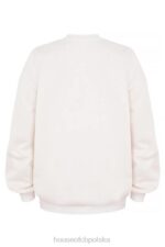 Tommy Biała Oversize Bluza z Okrągłym Dekoltem Modna Odzież - Image 7